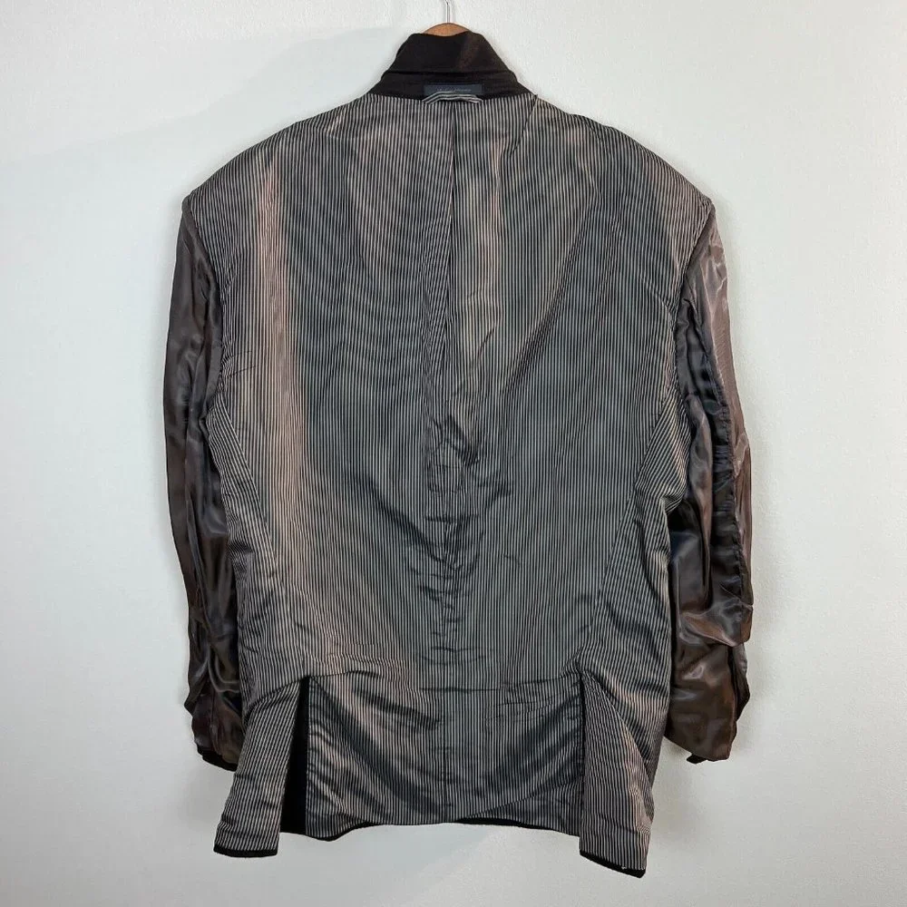 Calvin Klein 100% Cashmere Sport Coat Blazer Jacket 44R Brown‎ 2-Button